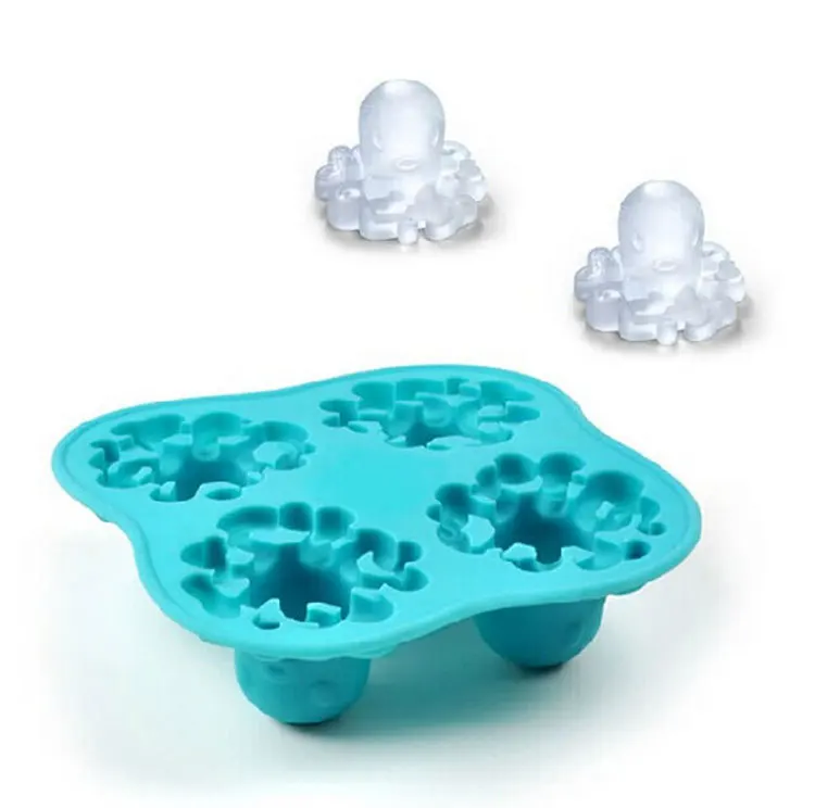 Форма осьминога мороженое куб лоток для льда DIY пудинга желе формы силиконовые