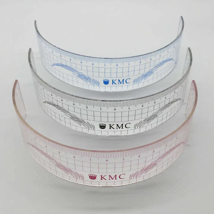 10Pcs Permanent Makeup Stencils Plastic Eyebrow Ruler KMC Tattoo Cosmetic Shaping Tool For The Beginers | Красота и здоровье