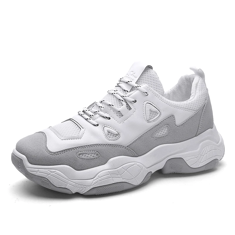 Мужская повседневная обувь из дышащей сетки черная белая бежевая 2019 | Обувь