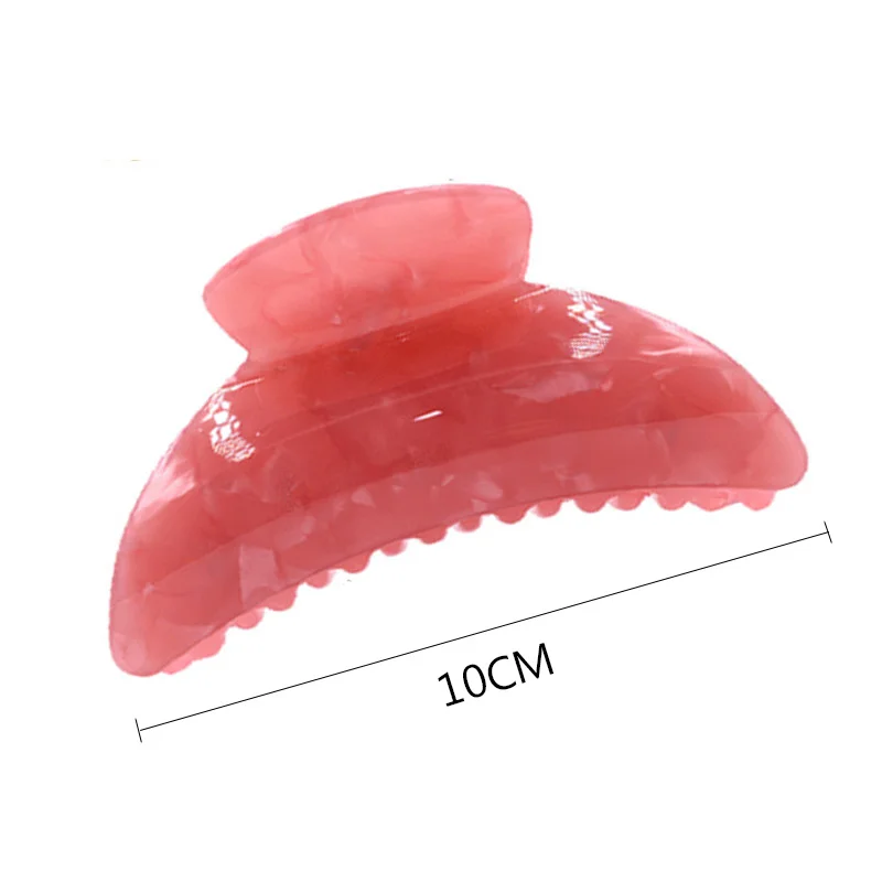 

10cm Medium Korean Hairclips Hair Clamp for Ponytail High Quality Powerful Translucent Acrylic Hair Claw Crab for Hair Jewelry