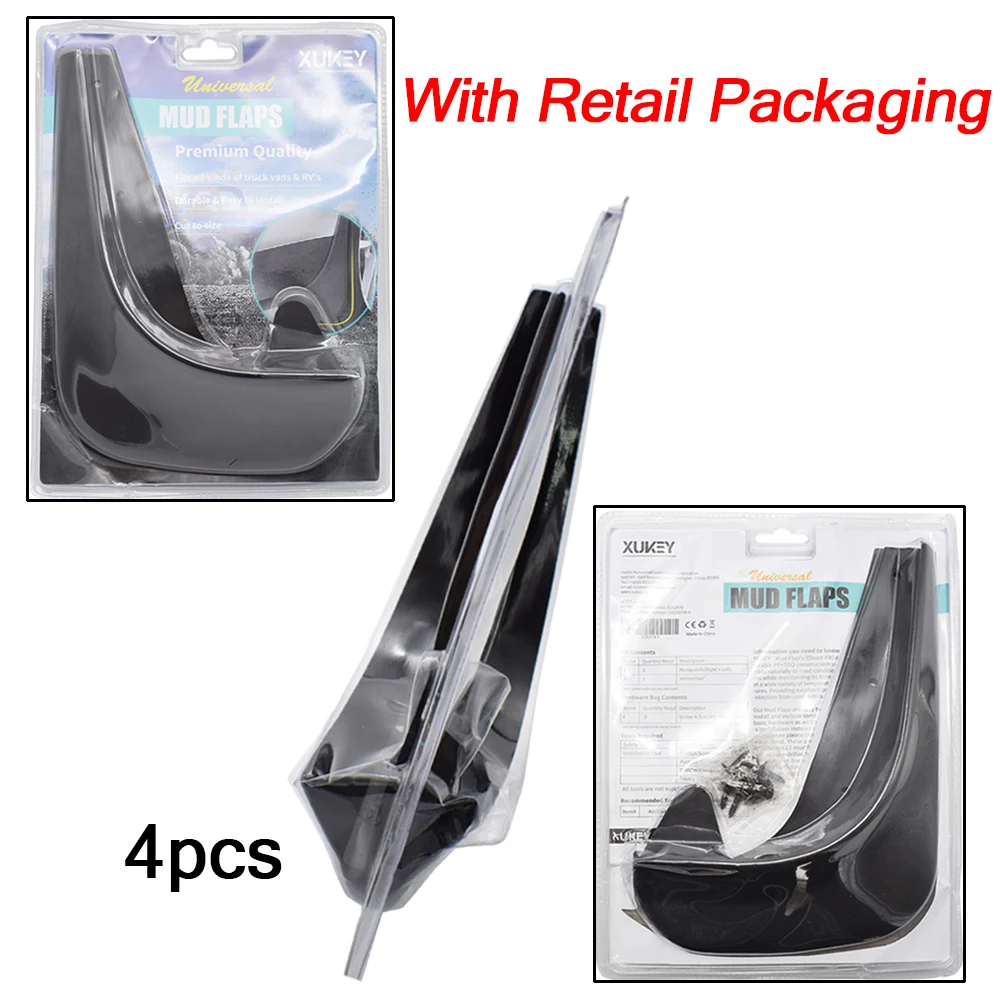 With Retail Package 4 шт. Брызговики Передние Задние для Renault Clio 2 3 4 5 Grande Nissan Platina Ph1 PH2 Sport Tourer - Цвет: With Retail Package