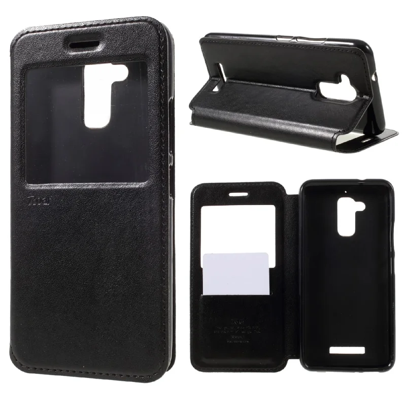 ROAR KOREA for Asus Zenfone 3 Max ZC520TL Case Capa 5.2'' Noble Leather View Window Folio Auto-absorbed Magnetic Flip Cover |