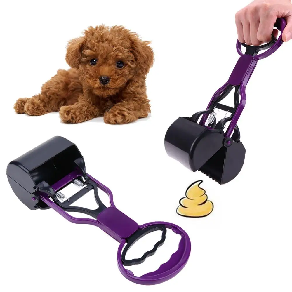 Pet Pooper Scooper длинный захват ручки совок для уборки собачьих экскрементов очистка