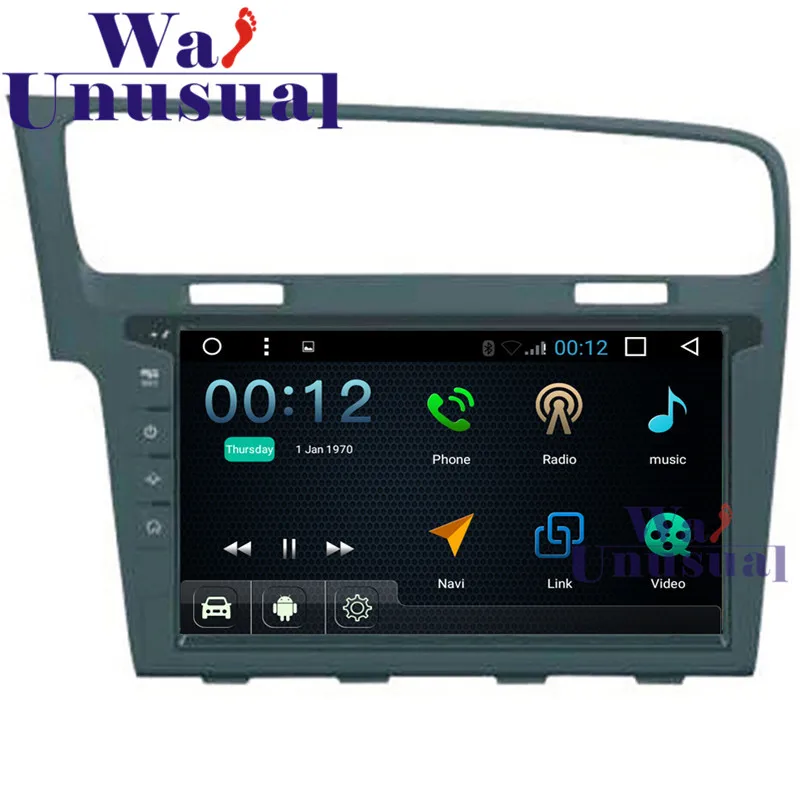GPS навигация для VW GOLF 7 10 1 дюйма Android 6 0 4 ядра 16 ГБ Bluetooth Wi Fi Mirrorlink 1024*600 бесплатные