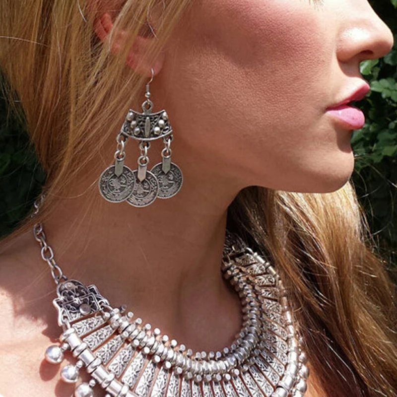 Горячая Распродажа богемные этнические серьги-подвески макси серьги