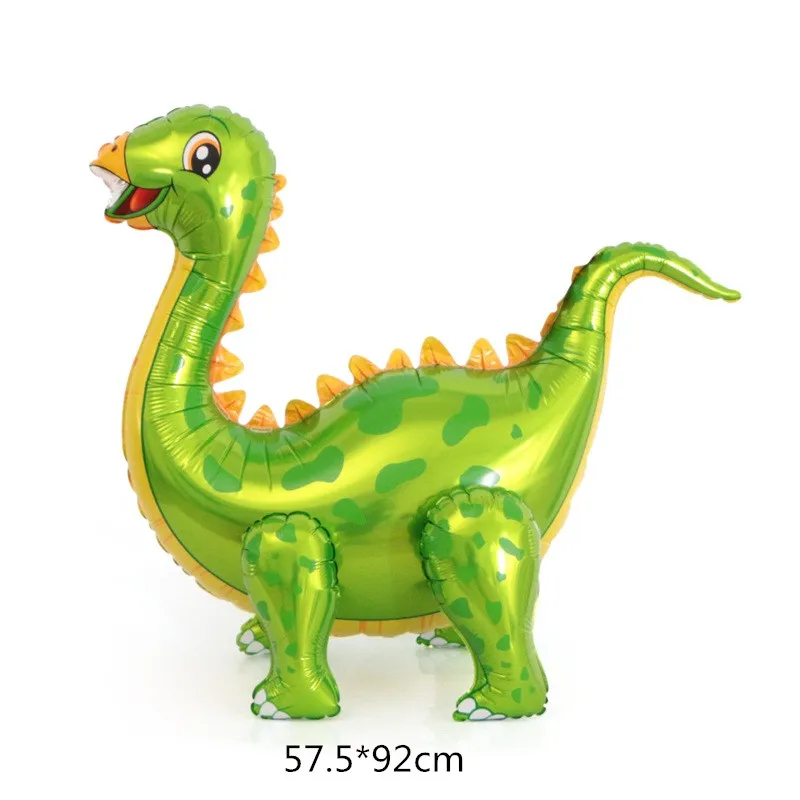Green stegosaurus 1 шт большой 4D ходячий динозавр фольгированные шары для мальчиков воздушные шарики в виде животных Детский динозавр день Рождения Вечеринка мир Юрского периода декоративный шар - Цвет: Green stegosaurus