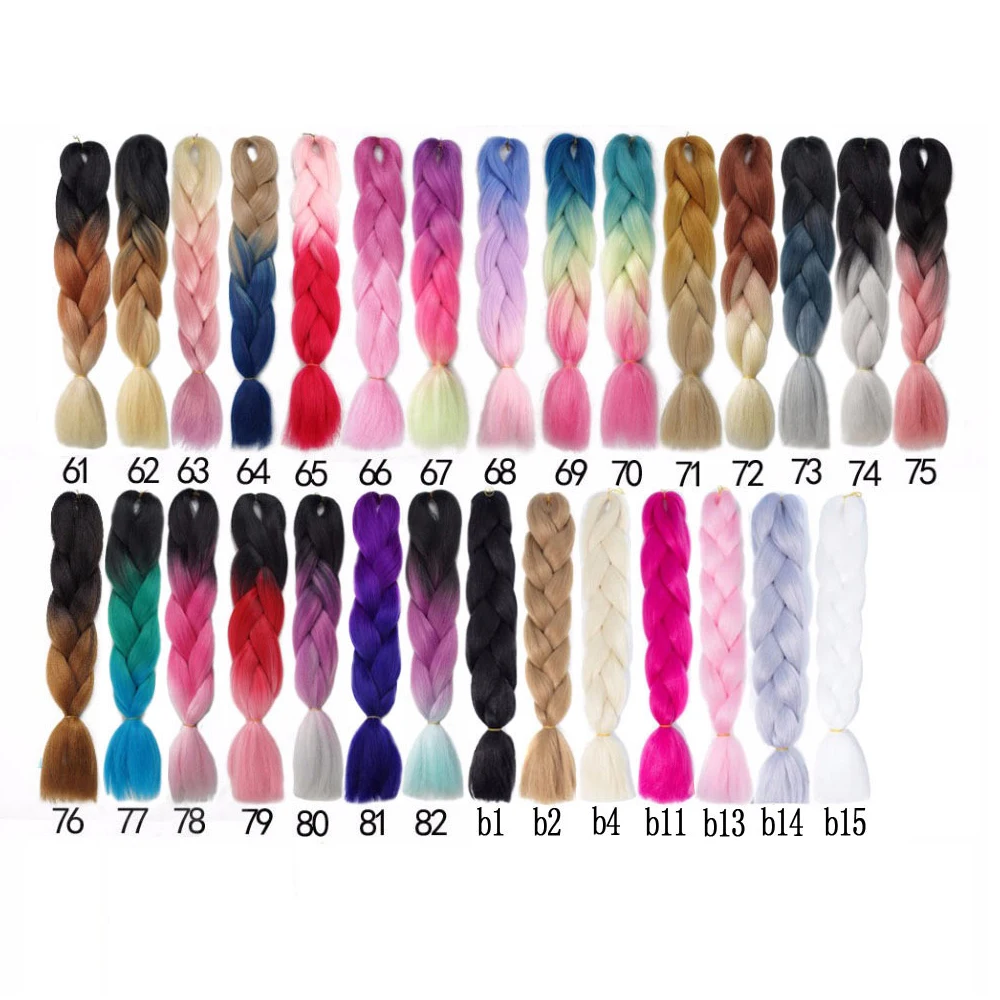 Beyond Beauty Ombre Synthetic Kanekalon Braiding Hair For Crochet Jumbo Braids False Extensions |