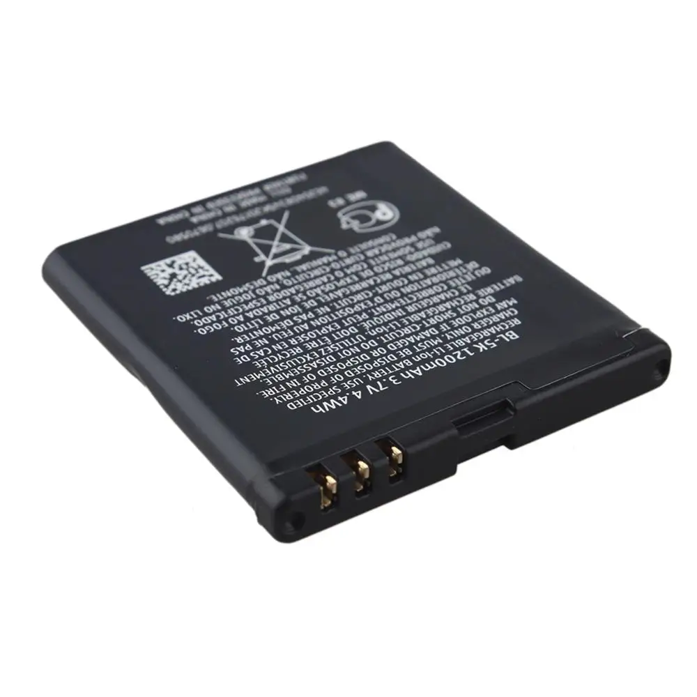 Высокое количество 1200 мАч BL-5K BL5K аккумулятор для телефона Nokia N85 N86 N87 8MP 701 X7 00 C7