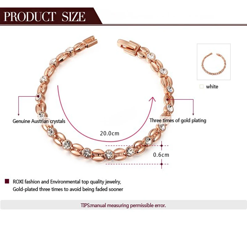 Браслеты Romad с подвесками милые ювелирные украшения из кристаллов под розовое