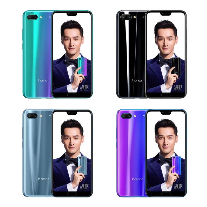 Глобальная версия смартфона Honor 10 4G 5 84 ''Kirin 970 Android 8 1 2280x1080 3 AI камера NFC Быстрая