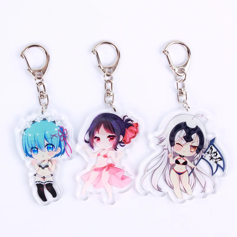 1 шт. 6 см mo dao zhu shi BoFate SAO REM RAM Boku Hero academic Swin Suit Styles Portachiavi Брелок с подвеской