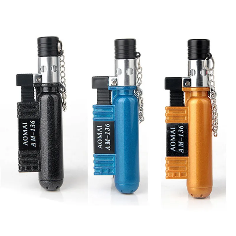 

High Quality Torch Turbo Lighter Compact Jet Butane Cigar Lighter Gas Cigarette 1300 C Fire Windproof Lighter No Gas