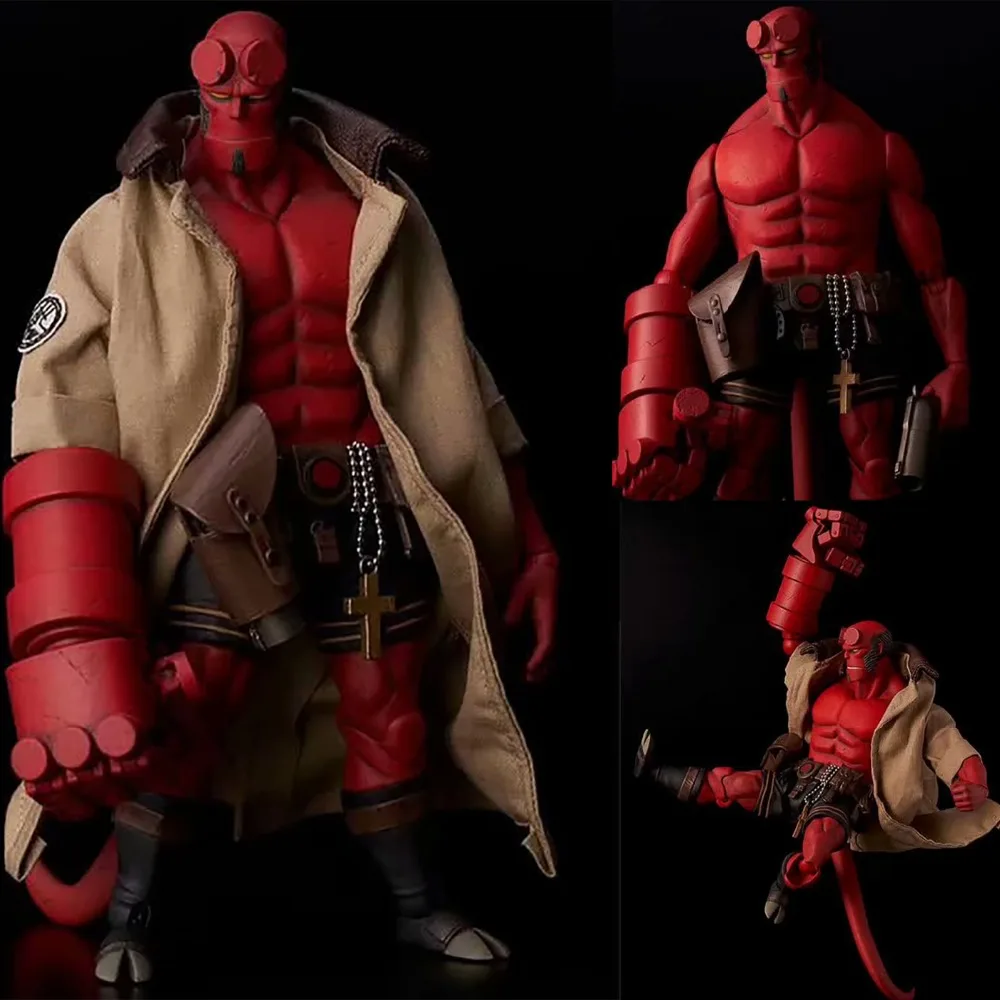 18 см Hellboy Mezco настоящая одежда может быть раздета ПВХ фигурка модель игрушки кукла