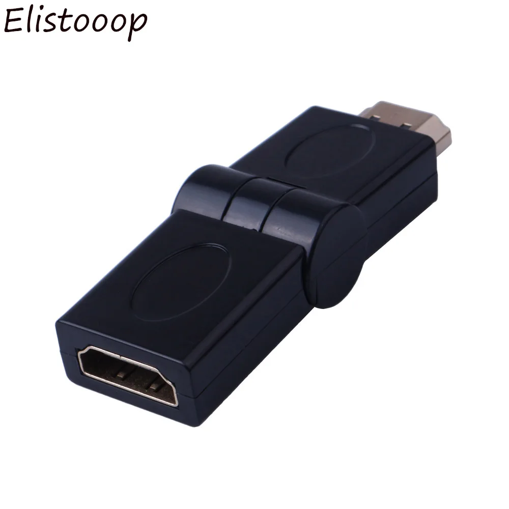 Elistooop 1080P 90 градусов Поворотный HDMI штекер Женский Регулируемый кабель адаптер