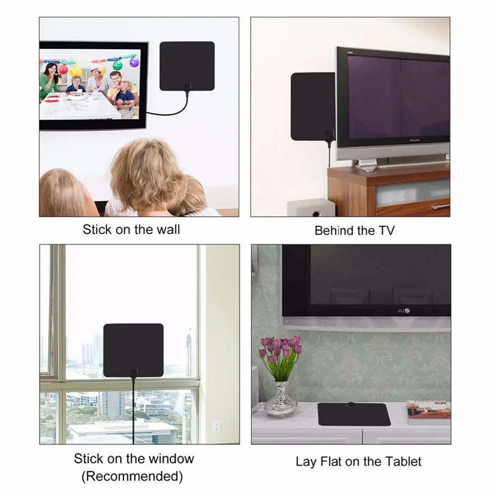 HDTV антенна дальность 50 миль цифровой усилитель тв DVB T/T2 T2 ATSC ISDB T комнатная ТВ для