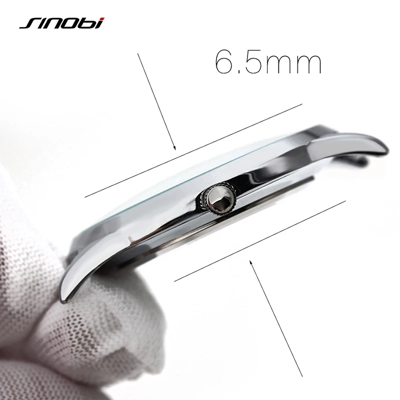 SINOBI Модные женские наручные часы с разноцветным тканевым нейлоновым ремешком и