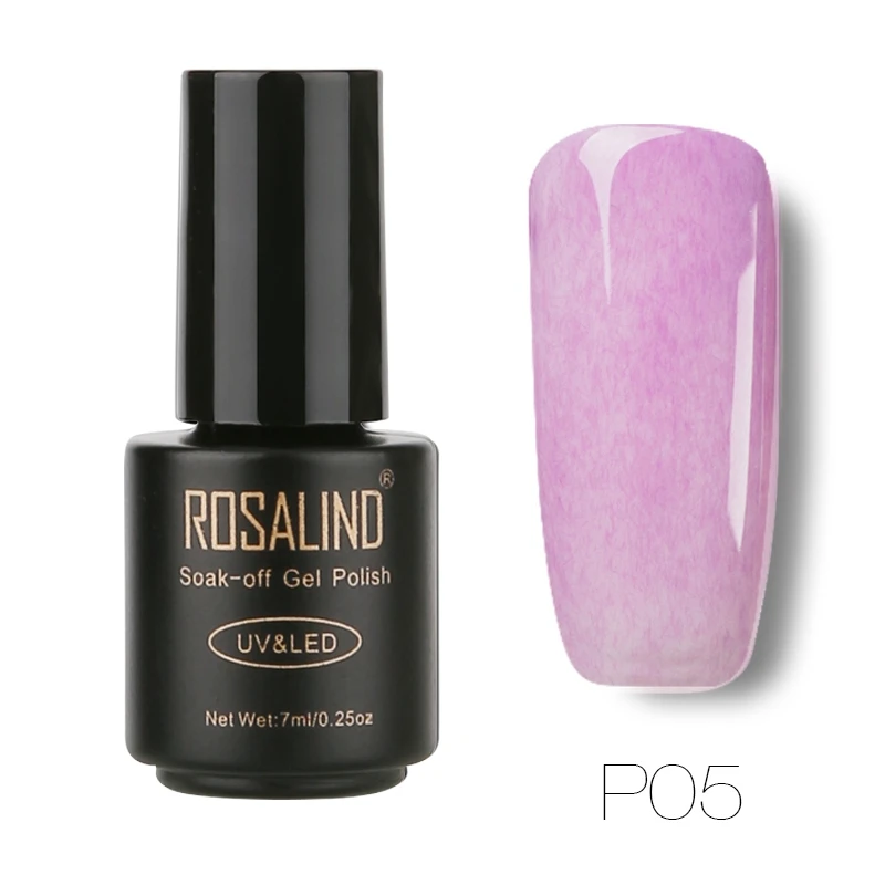 P05 ROSALIND 7 мл Лак для ногтей искусственный мех эффект P01-26 гель лак для ногтей Дизайн ногтей УФ светодиодный отмачиваемый гель белый лак набор для маникюра - Цвет: P05