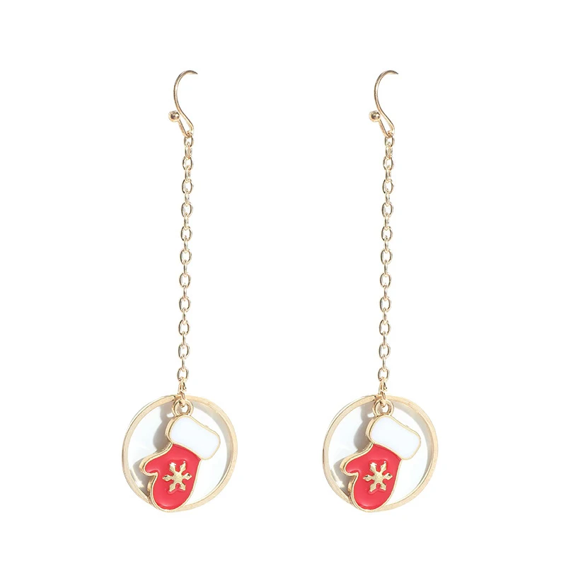 Серьги капельки DoreenBeads золотистого цвета многоцветное эмалированное кольцо