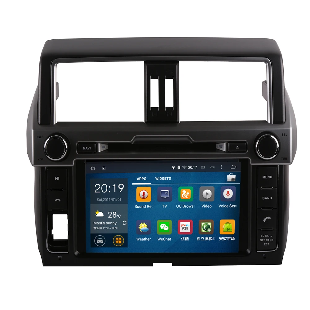 Автомобильный магнитофон DVD-плеер на Android 10 с 8 &quotэкраном Wi-Fi для Toyota Prado 150 Land Cruiser
