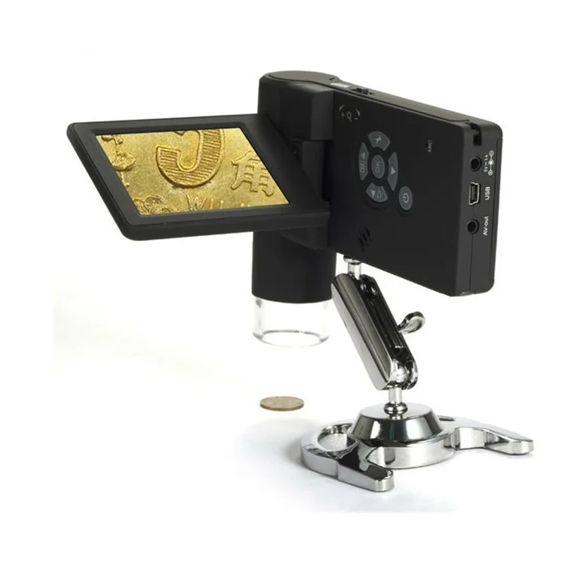 Professional 500X портативный цифровой микроскоп реальные 5.0MP 3 &quotЖК дисплей с 8