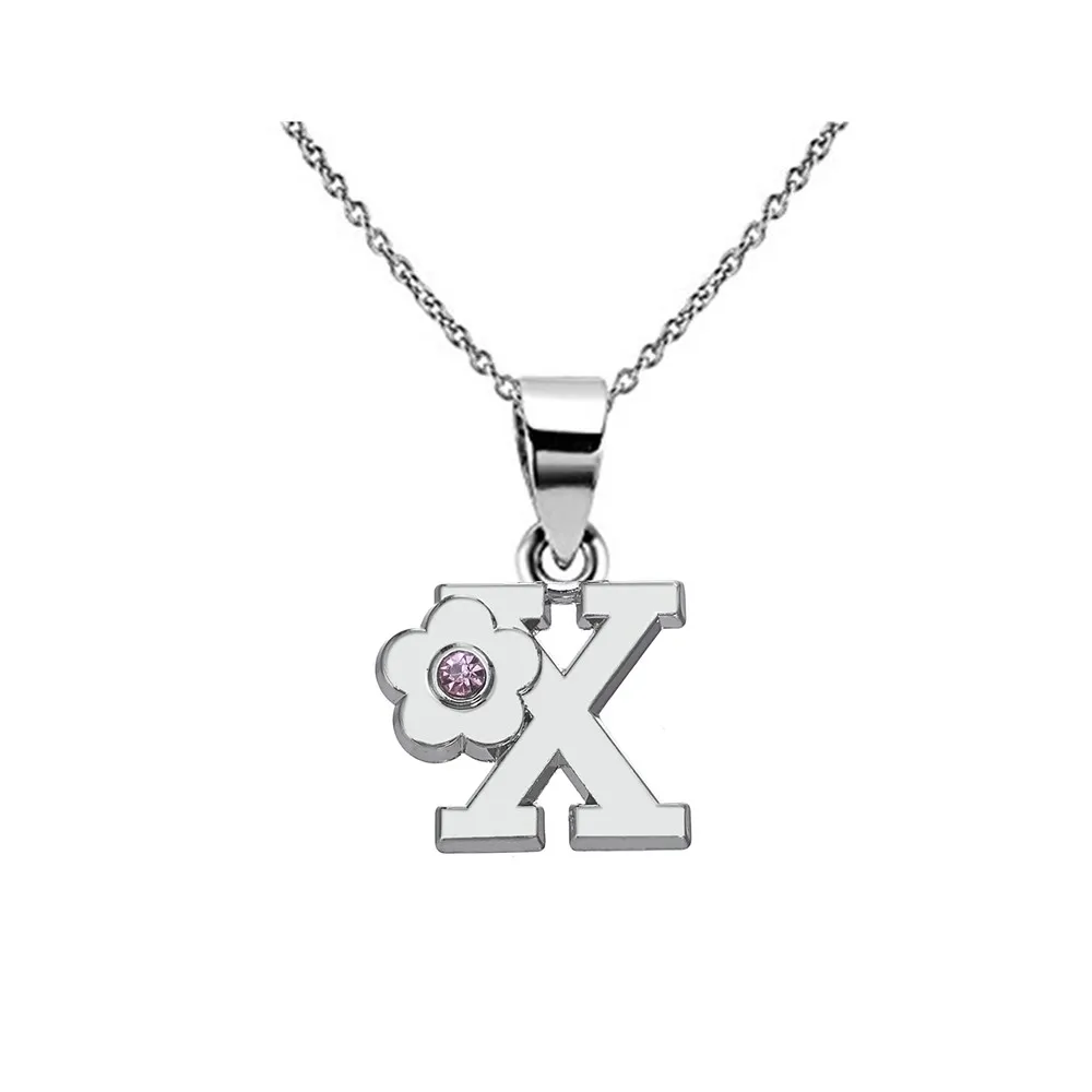 X My shape, заказное ожерелье с надписью «N To Z», можно выбрать персонализированное ожерелье для женщин и детей, милый подарок, Очаровательное ожерелье с подвеской - Окраска металла: X