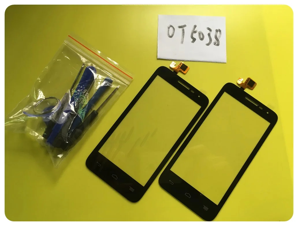 Запасные части для телефона с датчиком 5038 Alcatel POP D5 OT5038 сенсорный экран дигитайзер
