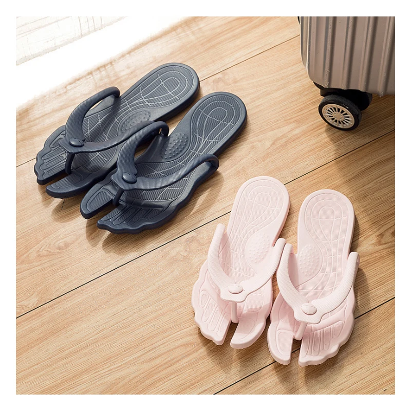 Slippers Summer Women Folding Portable Flip-Flops Clip Toe Home Bathroom Beach Trave Momen's And Men gg | Обувь