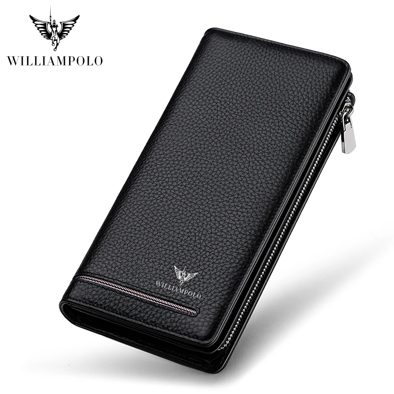 2019 мужской кошелек из натуральной кожи люксовый бренд мужские кошельки на молнии