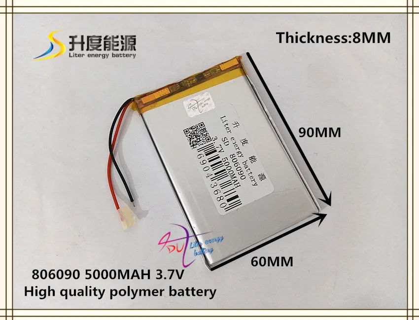 3 7 V 5000mAH 806090 полимерный литий ионный/литий ионный аккумулятор для планшетных ПК