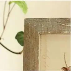 DIY фоторамка домашний декор деревянная фоторамка настенная подвесная ретро фоторамка офисный Декор детские фоторамки - Цвет: Wood
