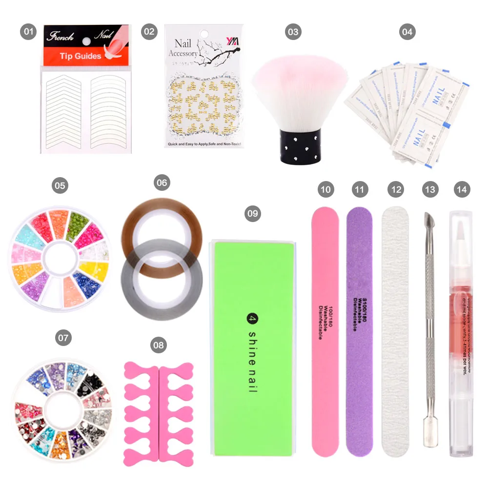 Маникюрный набор 36 Вт Светодиодный светильник Сушилка для ногтей гель лак 10 мл