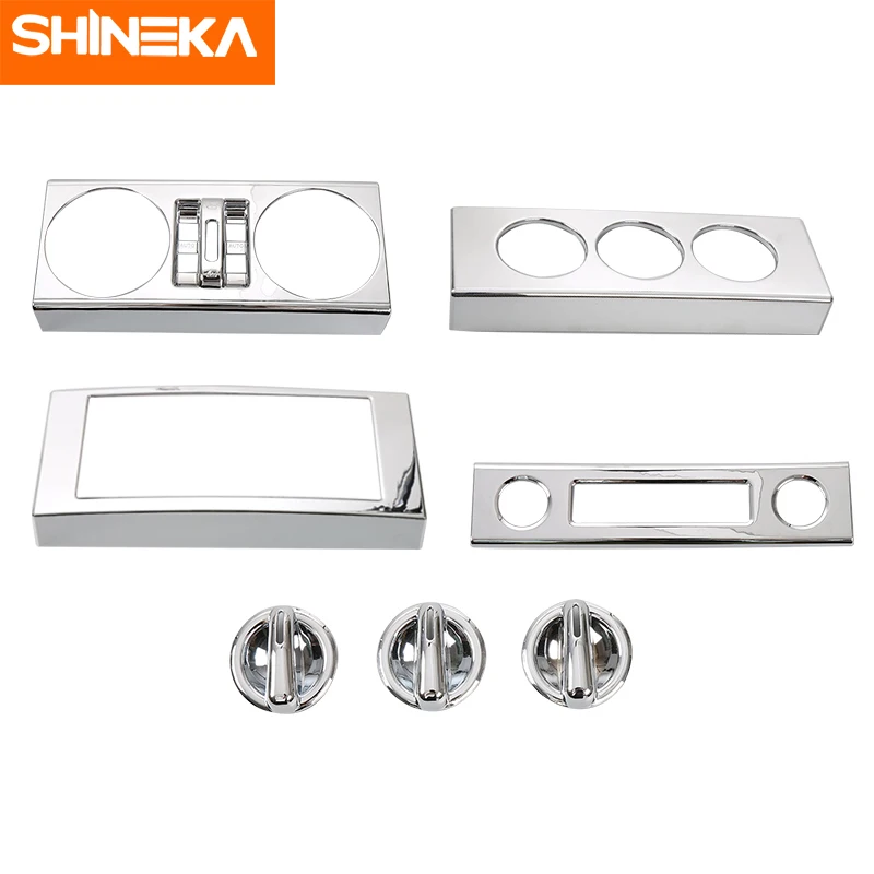 SHINEKA внутренние молдинги для Jeep Wrangler JK 2007-2010 7 шт. ABS декоративные наклейки с