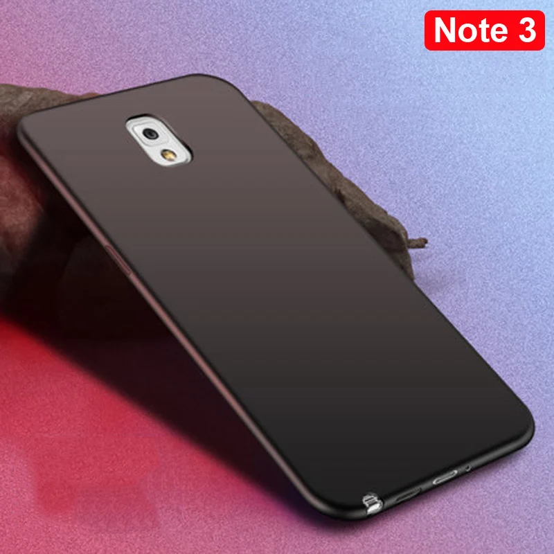 Мягкий силиконовый чехол для Samsung Galaxy Note 3 матовый из ТПУ тонкие Защитные чехлы Note3