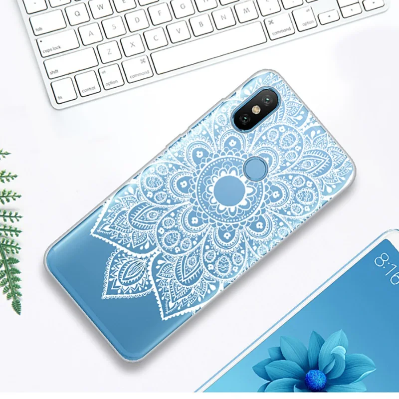 Чехол для Xiaomi mi Max 3 мягкий силиконовый чехол с цветами Xiao Red 6 Pro Note 5 Xio 8 SE 6A A2 lite |