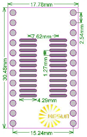 Бесплатная доставка 100 шт. SOIC24 TSSOP24 SSOP24 SO24 SOP24 поворотный DIP24 IC адаптер