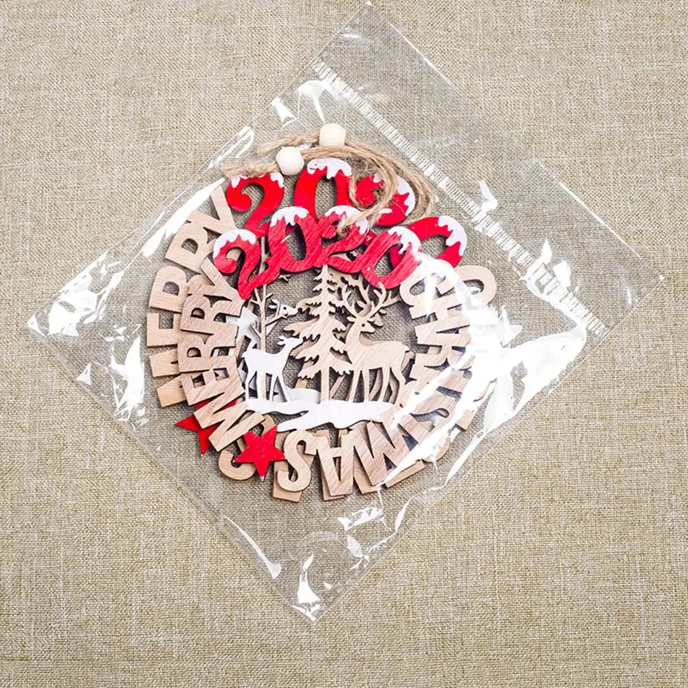 Рождественские украшения 2020 года деревянные ажурные буквы с надписью Merry Christmas