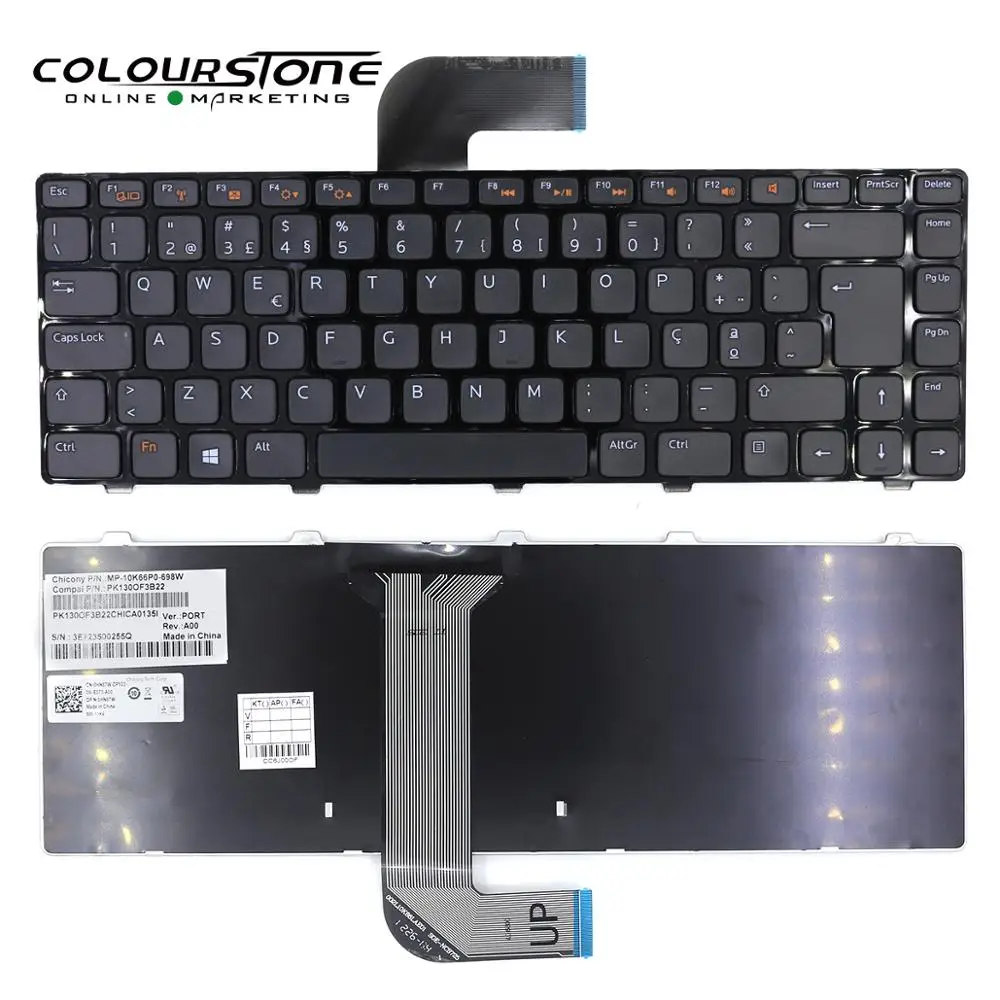 Новое поступление N4050 ноутбук клавиатура PO для Dell N4110 M4110 N4120 M4120 14R L502X