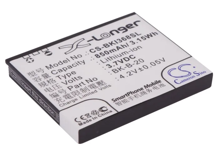 Высококачественная батарея Cameron Sino на 850 мА · ч для BBK i368 i388 i389|cameron sino|battery forbatteries