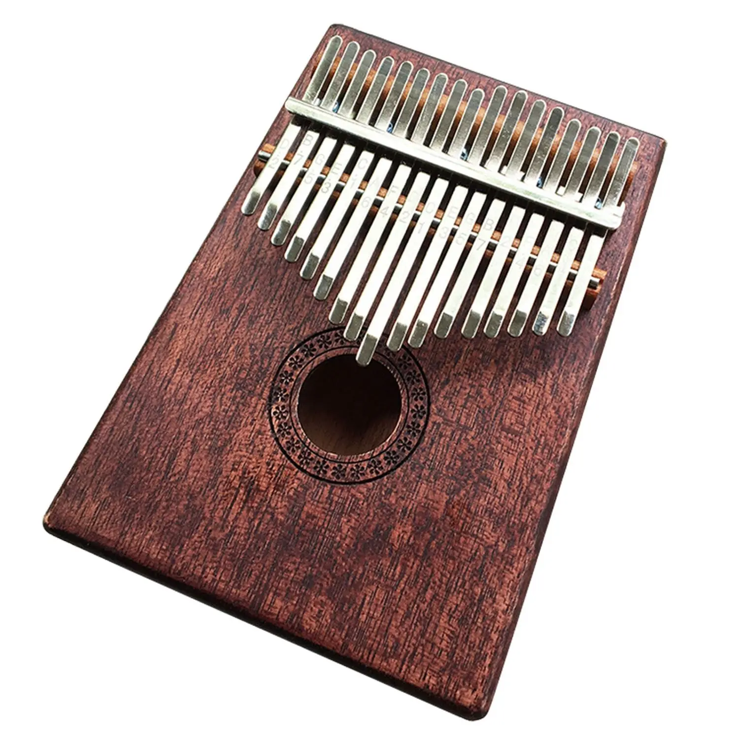 brown 17 клавиш Kalimba красное дерево большого пальца пианино Mbira натуральный мини-клавиатура инструмент - Цвет: brown