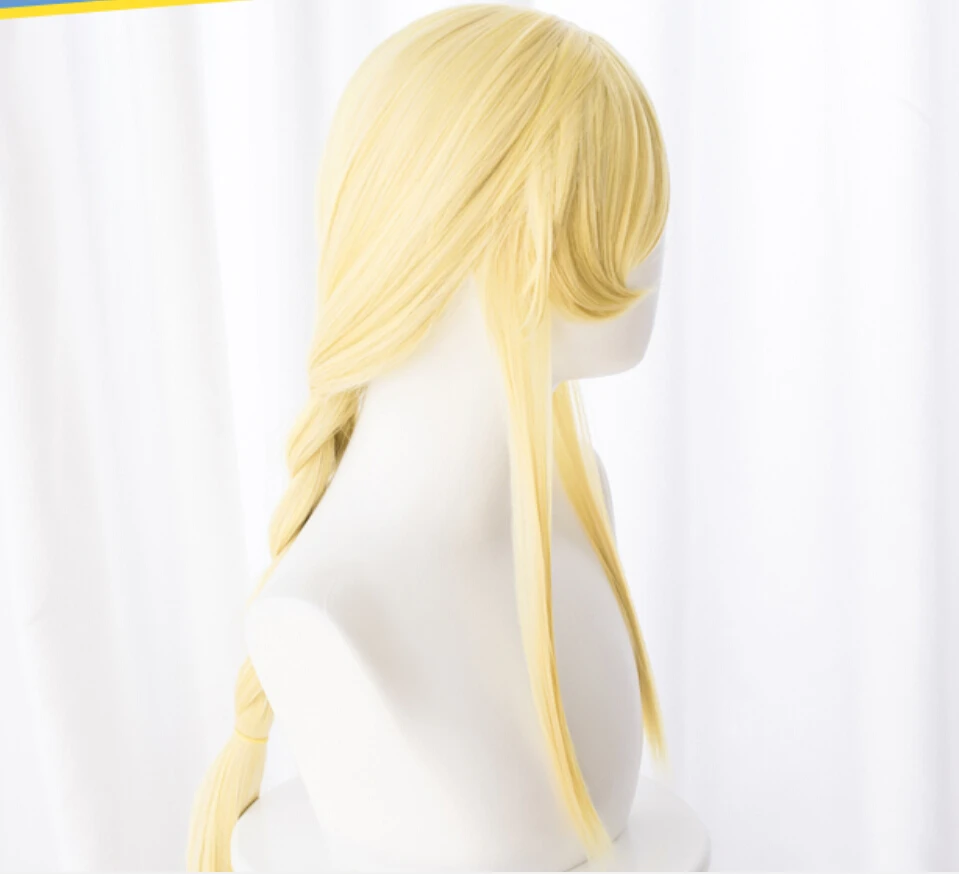 Искусственные парики для косплея Sword Art Online Alicization SAO Alice Synthesis Thirty 80 см с золотой