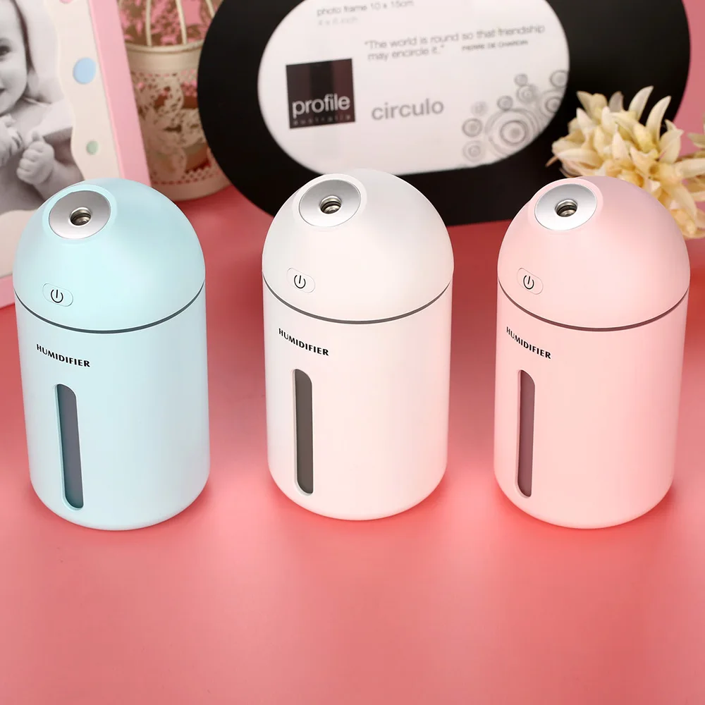Увлажнитель воздуха ультразвуковой для дома и офиса 320 мл USB|Увлажнители воздуха|