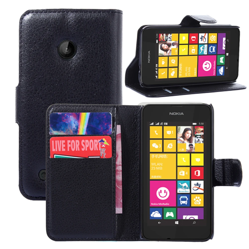Высокое качество Кожаный чехол Телефон для Nokia lumia 530 Мешки откидная крышка Ретро