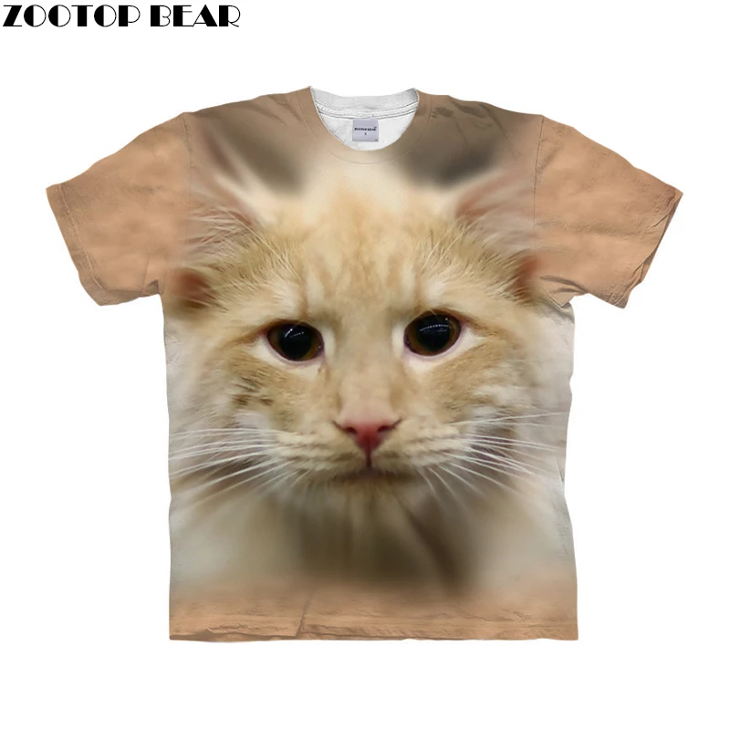 

Funny Cat t shirt 3d t-shirt Men Women tshirt Summer Tee Brand Top Anime Camiseta Short Sleeve Tee Animal Drop Ship ZOOTOP BEAR