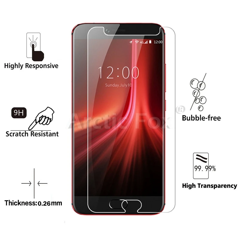 10 шт./лот Премиум закаленное Стекло для UMI Z1 Pro 5 дюймов Экран протектор Закаленное