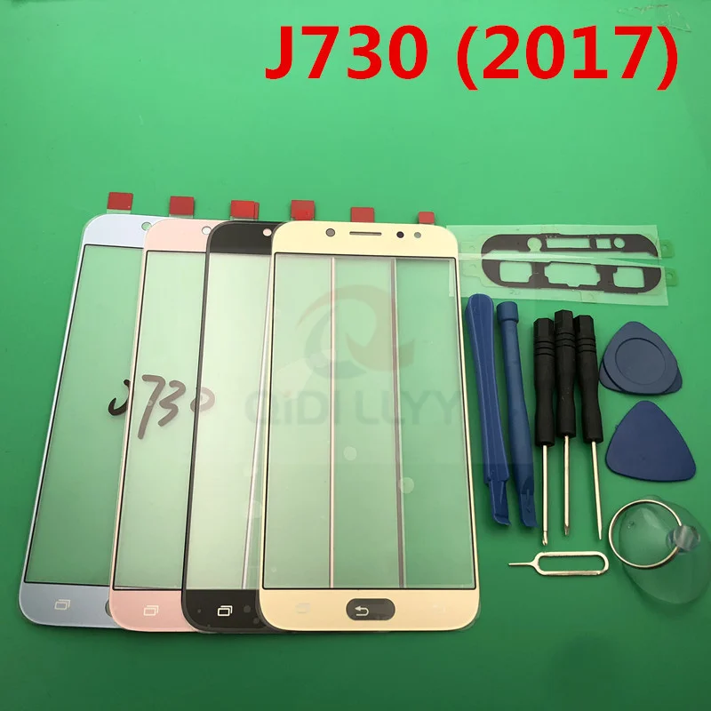 AAA + качество Замена внешнего стекла для Samsung Galaxy 2017 J7 J730 J730F ЖК дисплей сенсорный