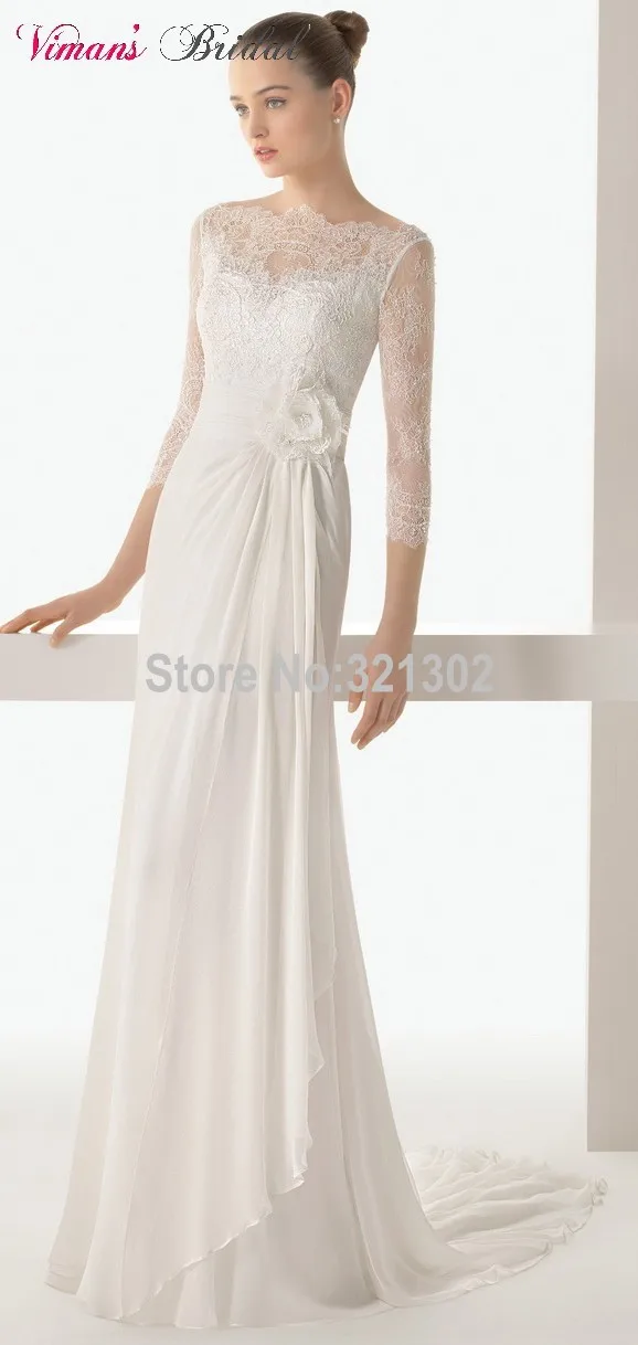 Viman Свадебный 2015 Горячие Продажа Шифон Vestido Де Noiva Сексуальная пляж Botton Свадебные