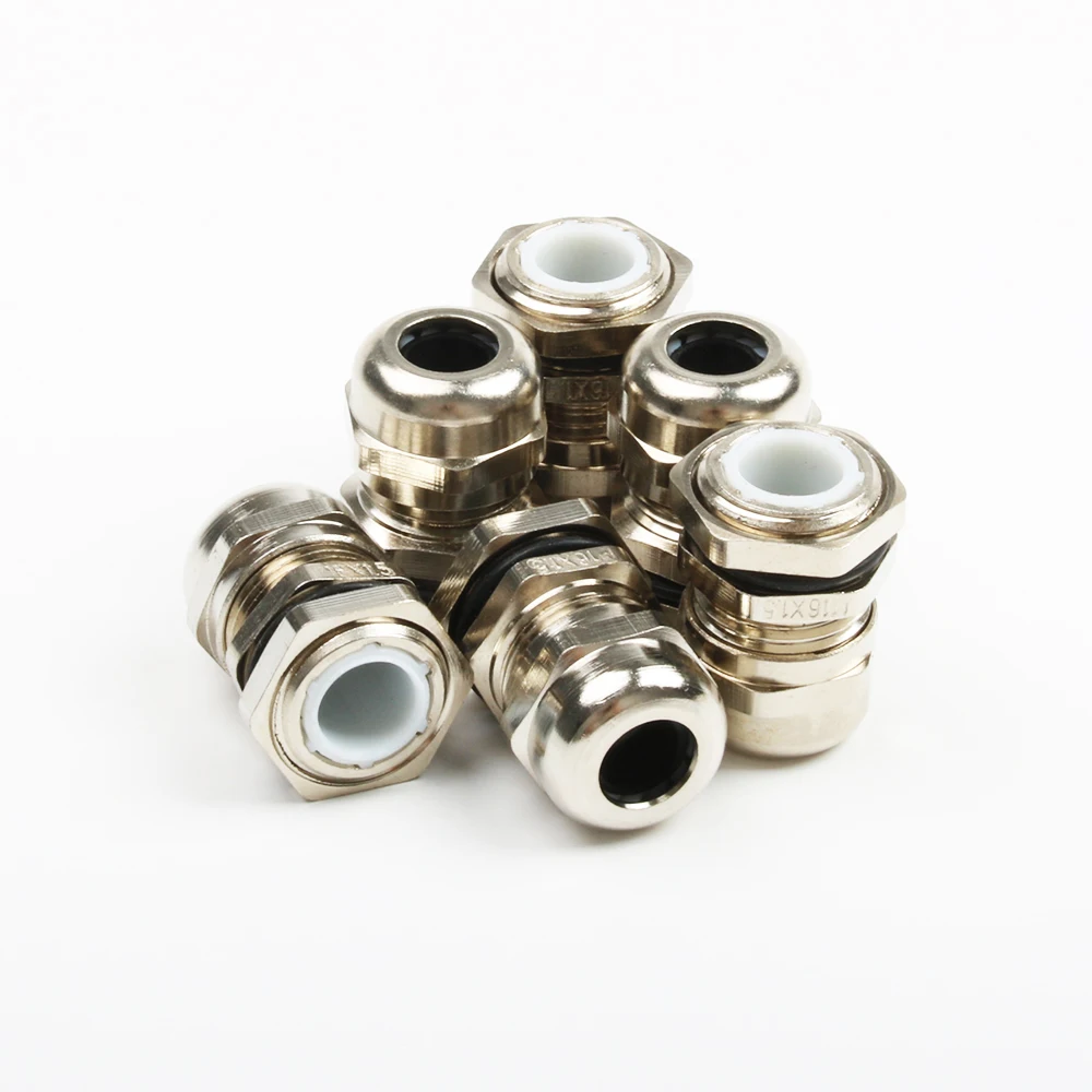 M16 * 1 5 IP68 проволочные железы для 4-8 мм латунные Металлические кабельные ЖЕЛЕЗЫ