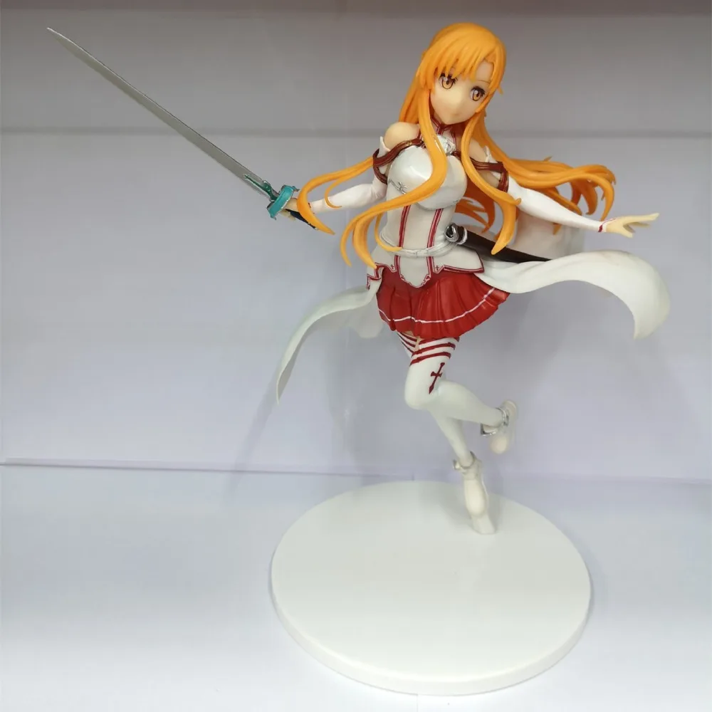 

Anime Sword Art Online SAO Yuuki Asuna PVC Action Figure Collection Model Toys Doll Brinquedos 23cm