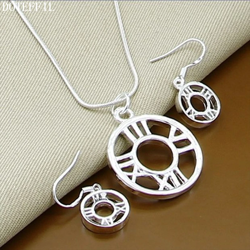 Комплект из колье и серёг серебра 925 пробы | Украшения аксессуары