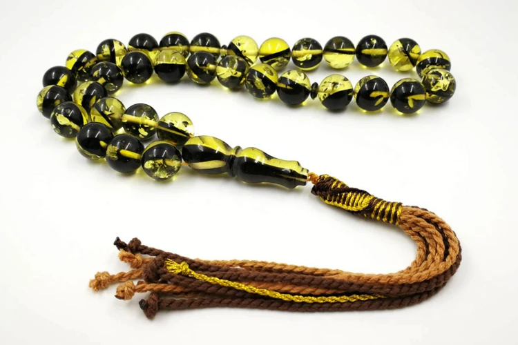 Четки мусульманский человек Tasbih большой Misbaha 33 бусины индивидуальный цвет молитвенные бусины 14 мм ислам мужской подарок для мусульманских ислам Misbaha